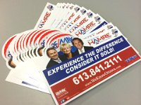 Hamre Postcard  Custom shape postcard designed, printed and strategically delivered using Canada Post distribution